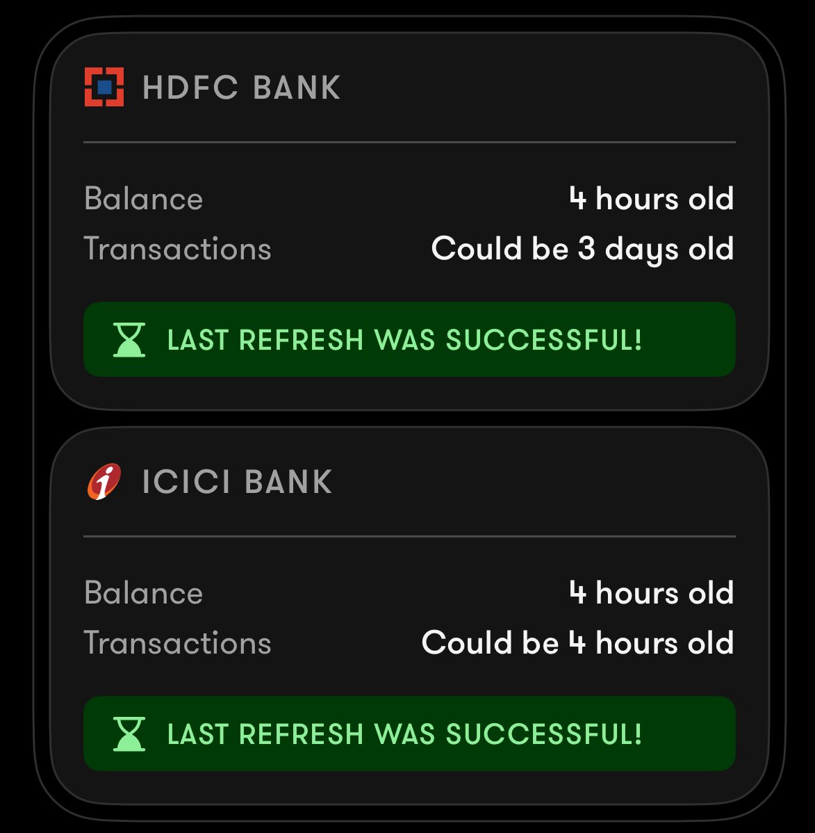 nileshrathi01's tweet photo. Hi @HDFCBank_Cares, please improve your Account Aggregator services. I can see transactions delayed up to 3 days. Thanks! cc @sahamati. https://t.co/IQjG5mKb2T
