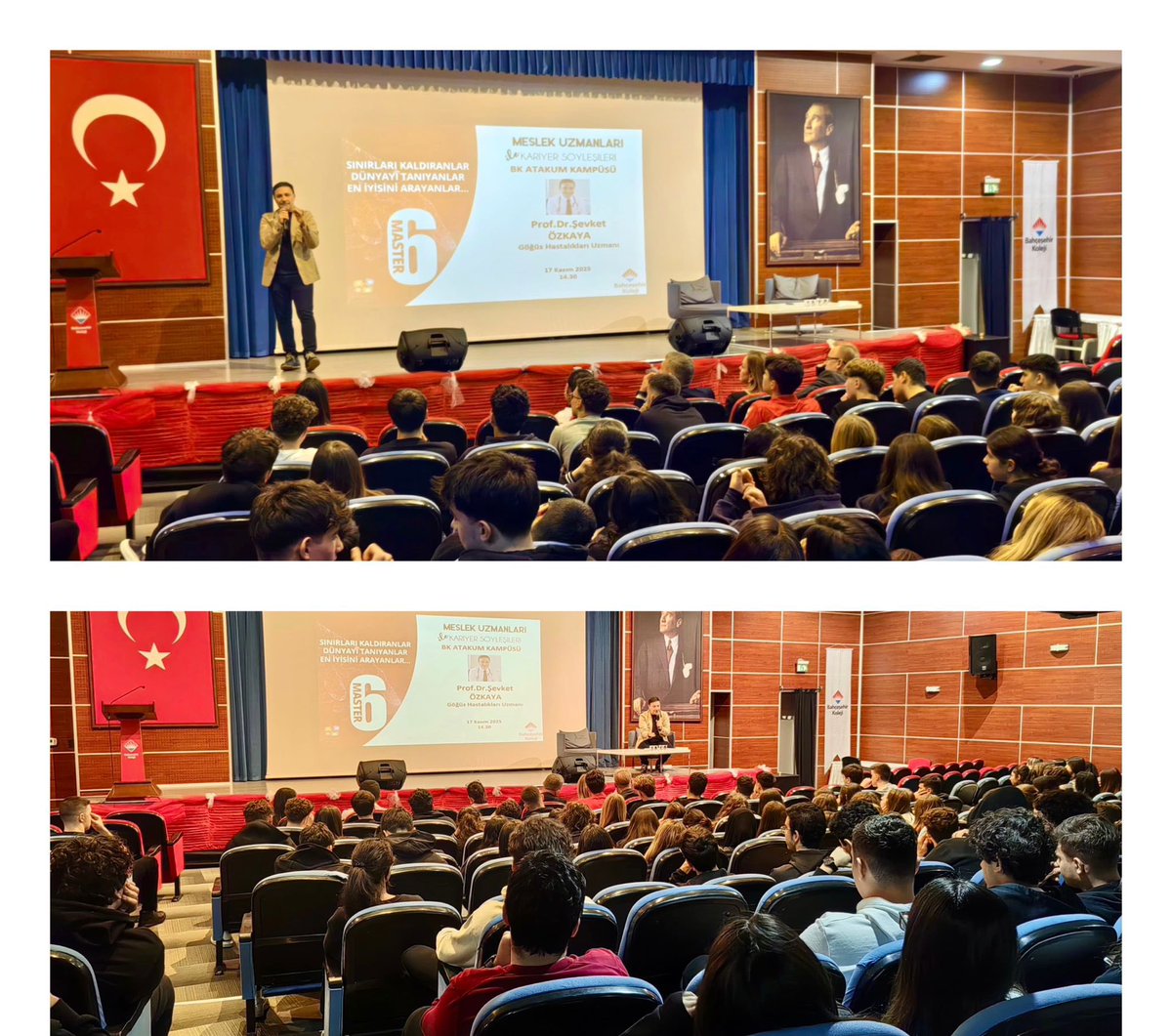 Kampüsümüzde düzenlenen Meslek Uzmanları Kariyer Söyleşileri kapsamında Prof. Dr. Şevket Özkaya’yı öğrencilerimizle buluşturmanın mutluluğunu yaşadık.
Kıymetli paylaşımları ve katkıları için Prof. Dr. Şevket Özkaya’ya teşekkür ederiz.