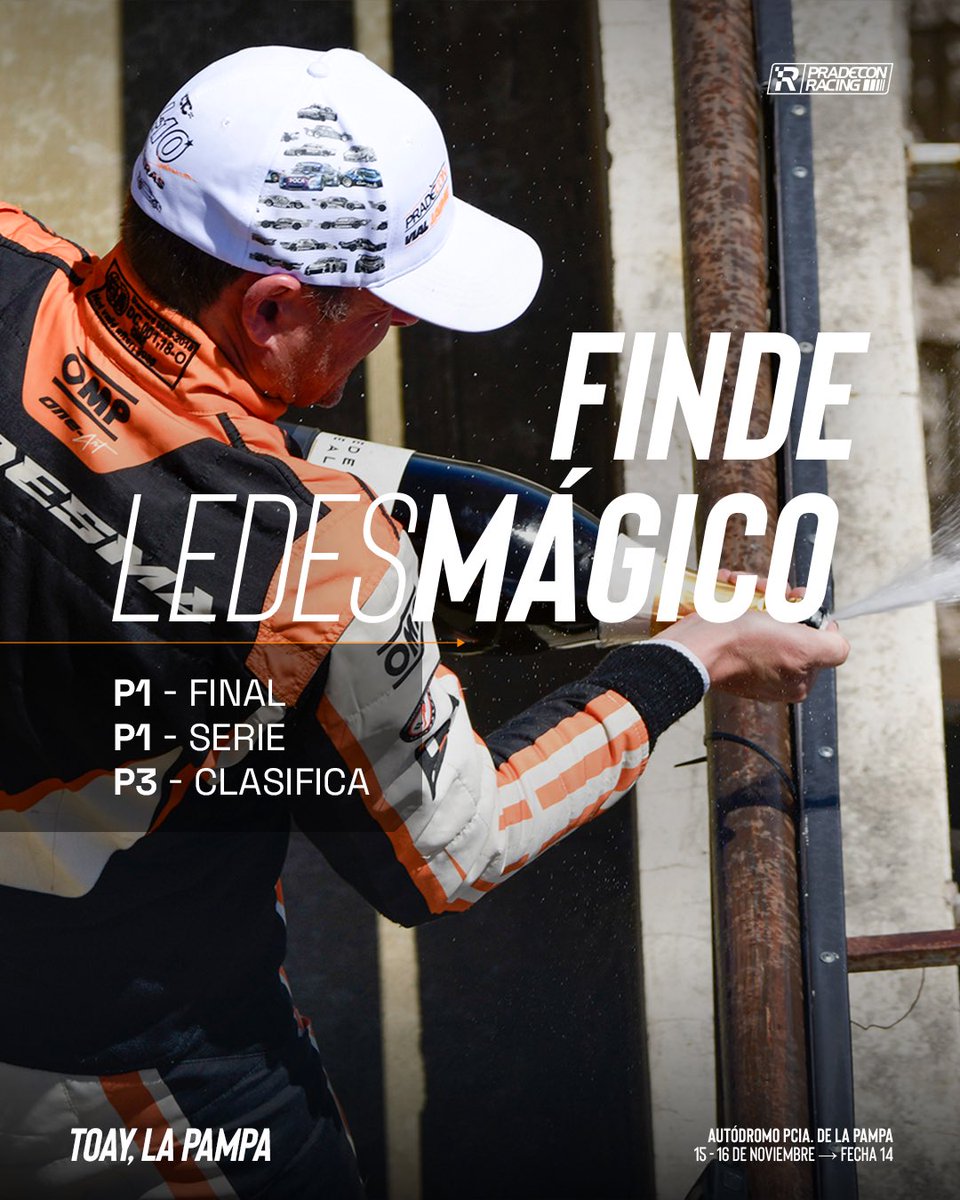 Buen díaaaa 🏆😎

¿Cómo arrancamos la semana después 
del finde Ledesmagico?

#PradeconRacing