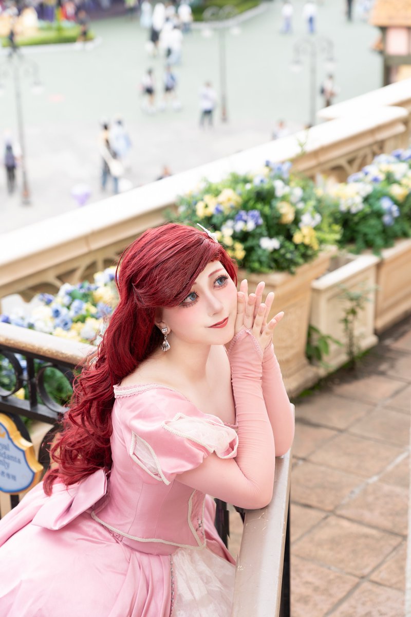 小さい頃からずっと憧れのアリエル🐚🎀 今年もDハロでアリエルの仮装が