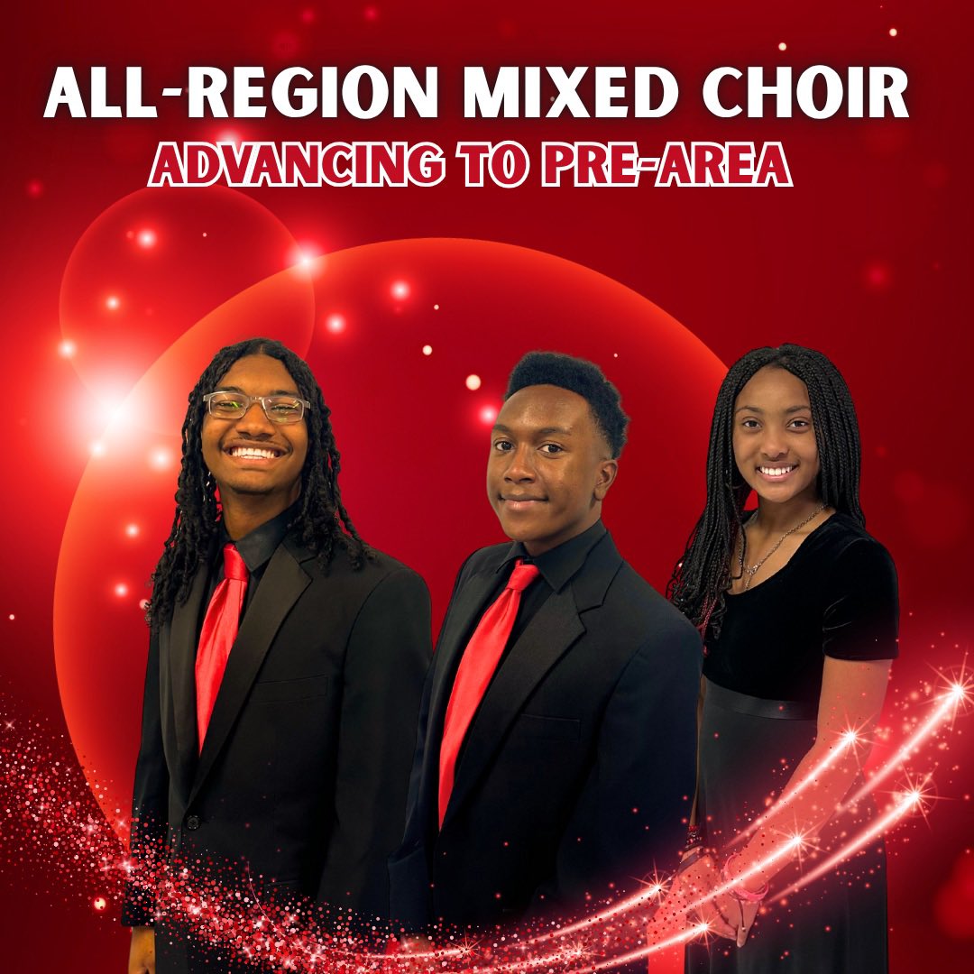 manorhighchoir's tweet image. Congratulations to Angel, Izayah, and Zion for representing Manor with excellence at the All-Region Choir Concert for Region 26. 🎵
We are so proud of your achievements.
Best of luck on Tuesday as you continue to Round 3 of auditions!