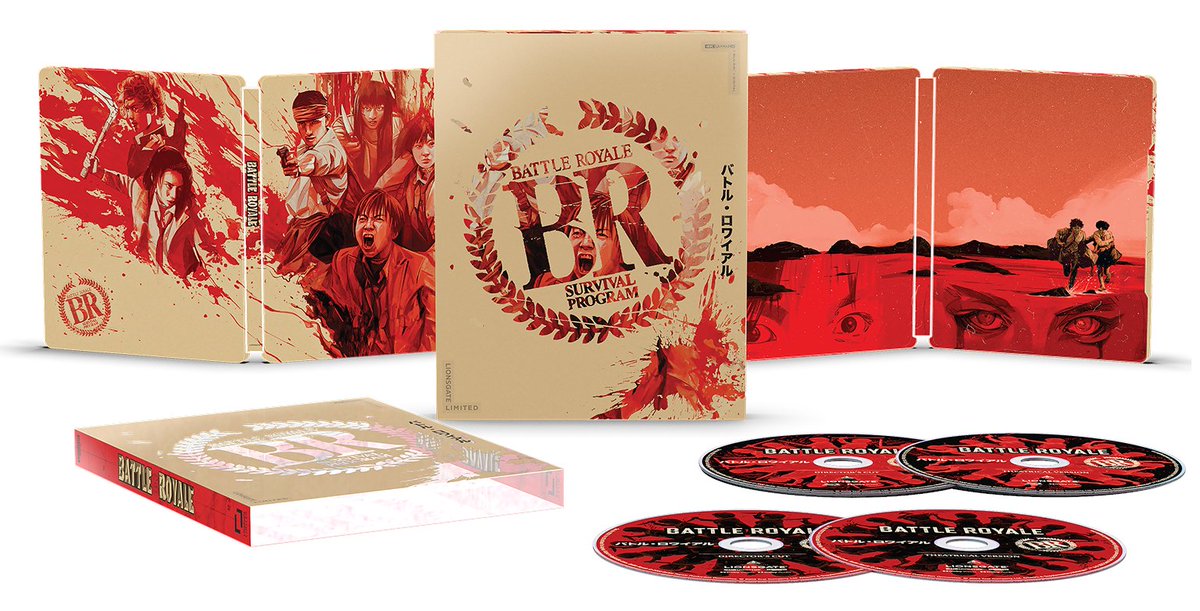 NoReruns's tweet image. New Post: BATTLE ROYALE Arrives on 25th Anniversary Edition 4K Ultra HD (+Blu-ray and Digital) SteelBook December 9 from Lionsgate Limited noreruns.net/2025/11/17/bat… #BattleRoyale @Lionsgate #SteelBook #LionsgateLimited