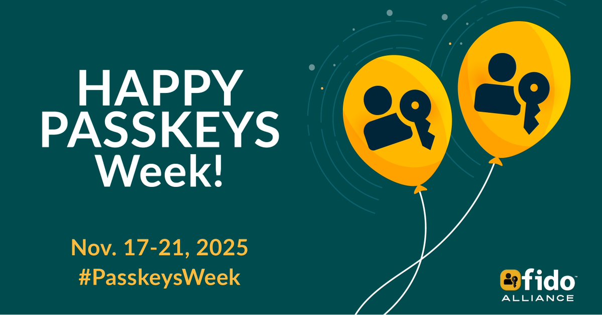 FIDOAlliance's tweet image. 🔐Passkeys Week is here! 

Passkeys Week is an industry-wide campaign to accelerate adoption of passkey sign-ins and encourage developers to build passkey support into their apps, websites, or authentication products. 🧵👇