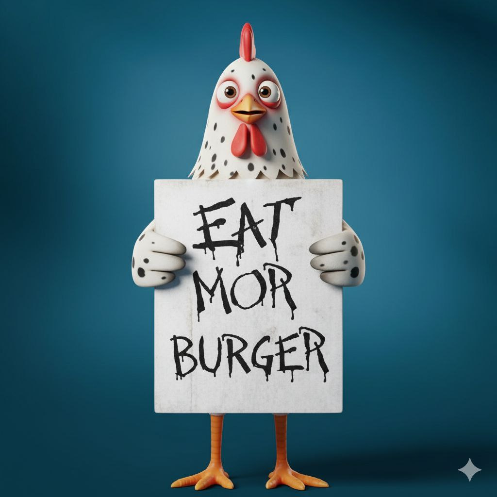 BurgerOnAmerica's tweet photo. 100% of chickens vote $burger https://t.co/0kjtZkxTFp