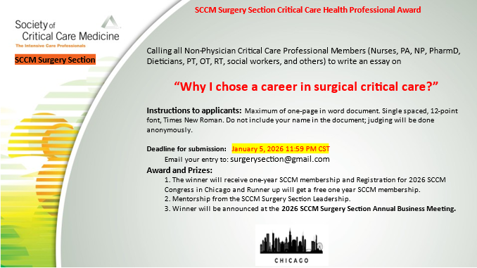 SCCM Surgery Section tweet media