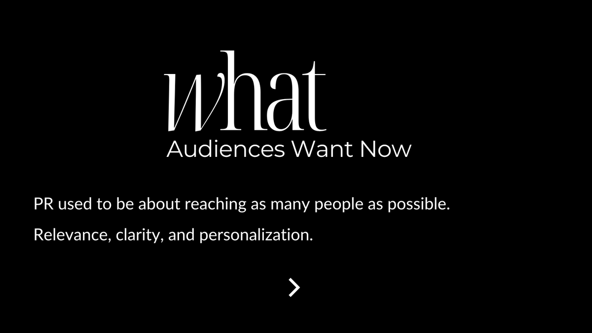 IsabelaPublic's tweet image. 𝐇𝐲𝐩𝐞𝐫-𝐏𝐞𝐫𝐬𝐨𝐧𝐚𝐥𝐢𝐳𝐞𝐝 𝐏𝐑

PR has shifted from mass messaging to precision communication.

It’s not about volume—it’s about relevance.

𝐃𝐫𝐨𝐩𝐩𝐢𝐧𝐠 𝐚 🔍 𝐢𝐟 𝐲𝐨𝐮&apos;𝐫𝐞 𝐟𝐨𝐜𝐮𝐬𝐢𝐧𝐠 𝐨𝐧 𝐩𝐞𝐫𝐬𝐨𝐧𝐚𝐥𝐢𝐳𝐚𝐭𝐢𝐨𝐧 𝐧𝐞𝐱𝐭.