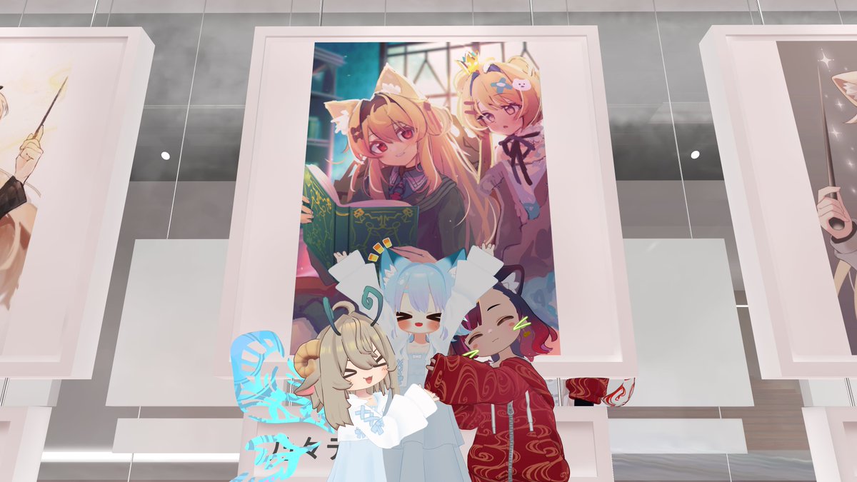 nono_datenshia's tweet image. イラスト展示していただいてるよー！
うれしーーねーっ！！
#Eku3D #VRCくりえいてぃ部