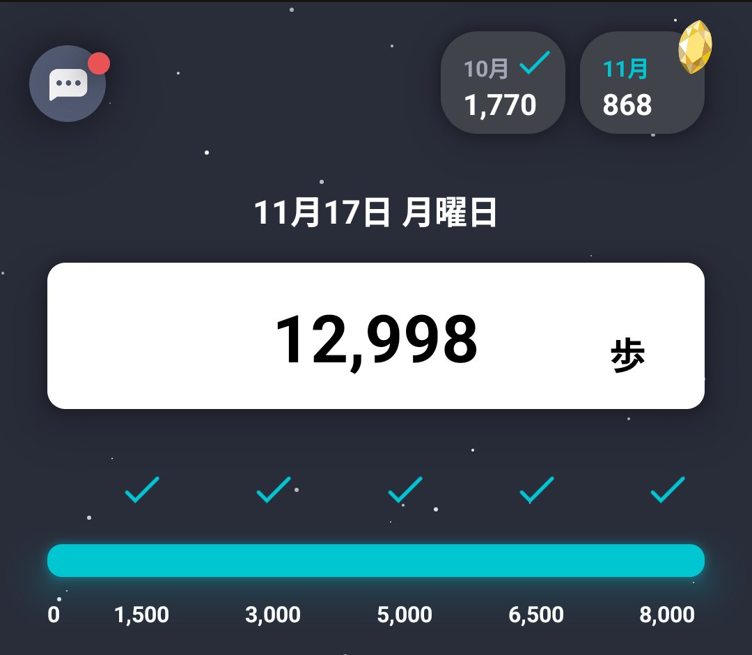 sh1buya_1204's tweet image. 11/17(368日目)
仮想通貨活（カソ活）途中結果。
XRP1,407円
DOGE696円
BTC1,644円
合計3,747円(-22円)

頭押さえつけられてるね。
#ポイ活
#BitWalk
#XRPWalk
#DOGEWalk
#ステラウォーク