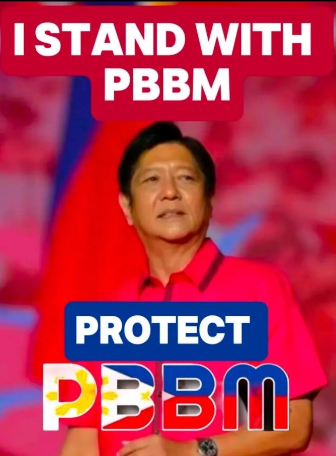 I stand with PBBM🇵🇭✌🏼♥️