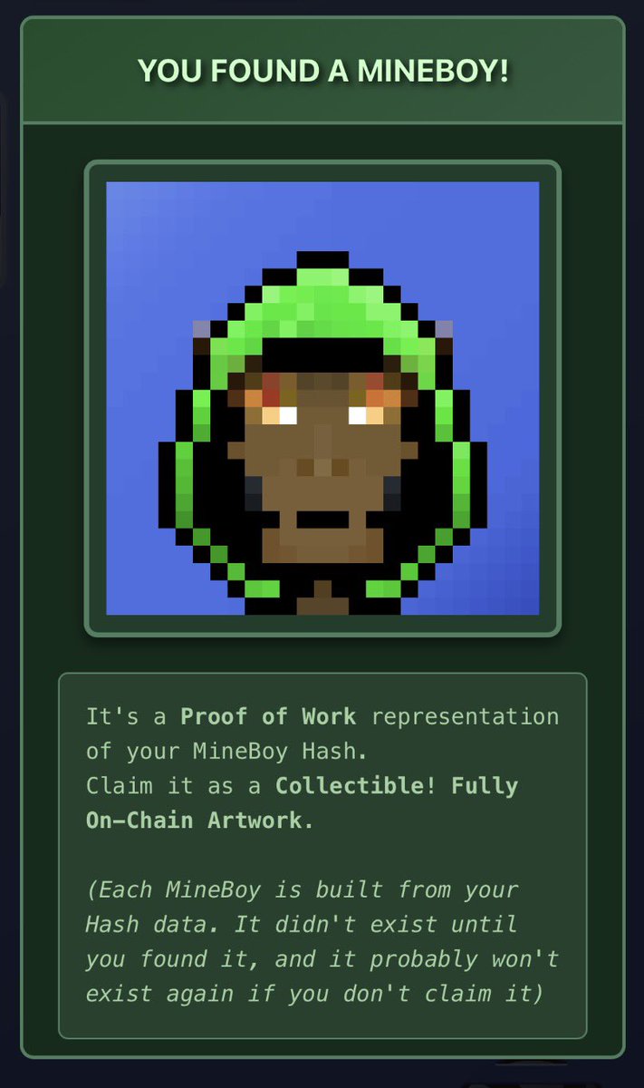 B_T_Furfoot's tweet photo. #MineBlocks are the alpha I guess guys. I am completely blown away by how awesome they are. I never thought they would be so good!

I’m having so much fun mining #MineBoys and making $ape doing it. This is the coolest thing I have seen on #ApeChain so far. These guys are crushing it!  

#MineBoys, like 
#CryptoPunks, but better! 
Prove me wrong, I’ll wait. 😎

#ApeChainOnTop 

@ApeChainHUB @apecoin @notapunkscult