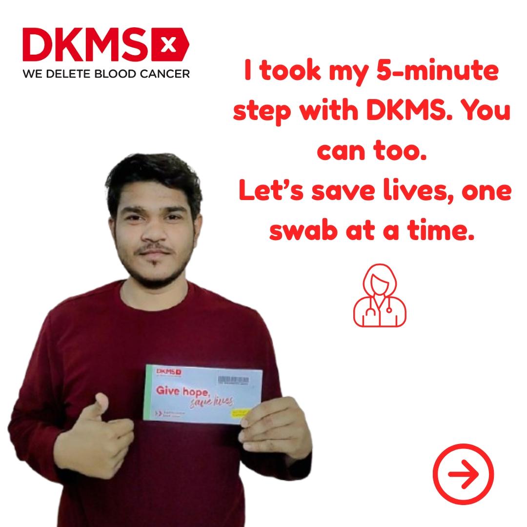 sahil_jain_0120's tweet image. Just completed my DKMS swab kit 💙
It takes 5 minutes to register — it could save a life.
Sign up: dkms-india.org/register-now
#DKMS #BecomeAMatch #SaveALife