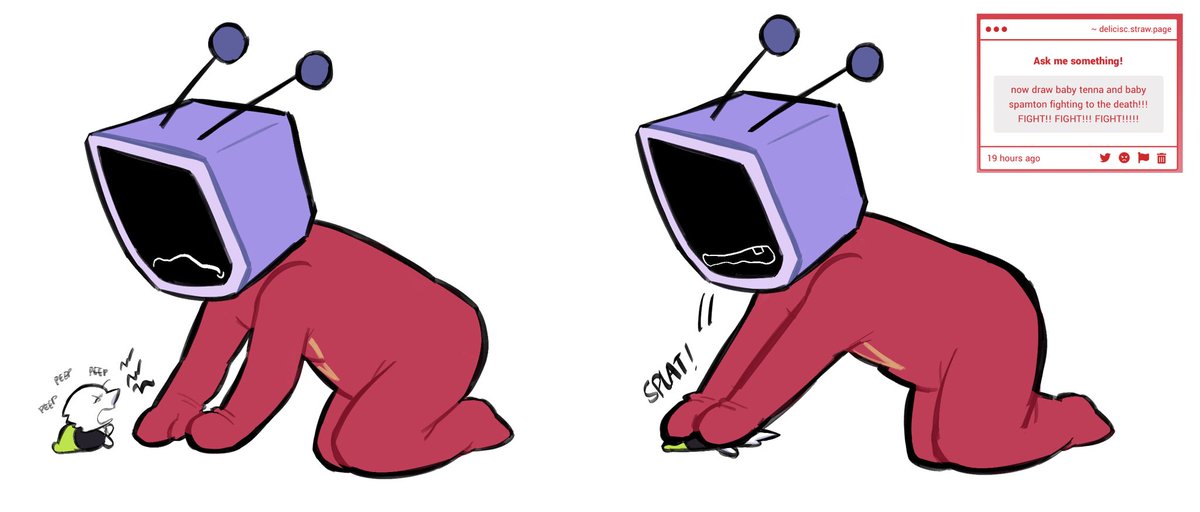 delicis_c's tweet image. This fight is a bit one sided…