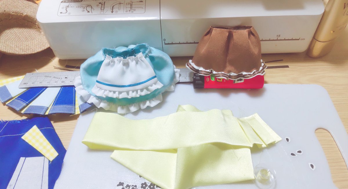 左っぽく仕上げたいけど 裾の波と両立できね🙄