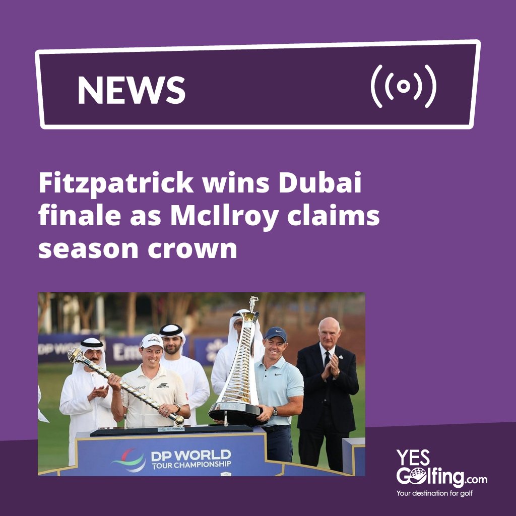 Dubai brought a dramatic end to the season as Fitzpatrick won the finale and McIlroy secured the season crown. 

Read more here >> bit.ly/3XxUEzb 

#YESGolfing #Golf #DPWorldTour #RolexSeries ##RaceToDubai