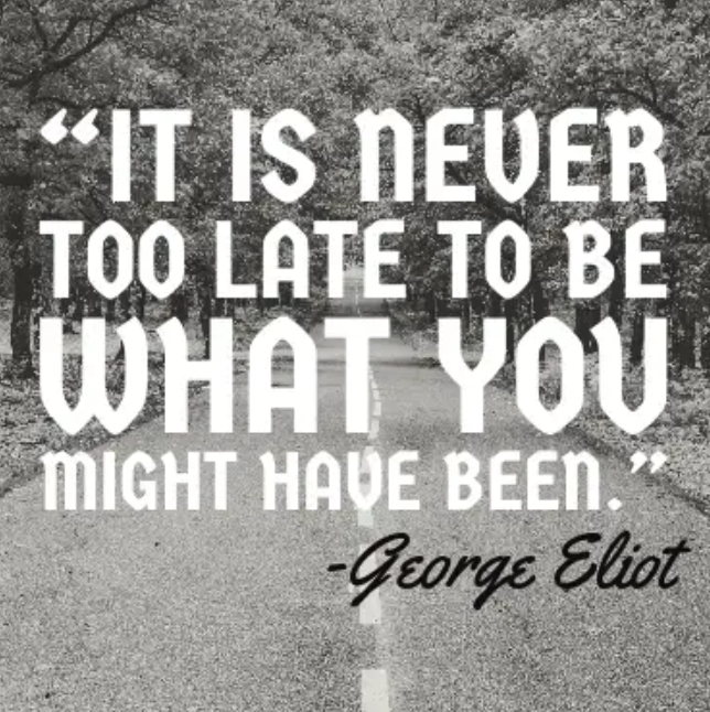 HealthCodeIAM's tweet image. #nottoolate #georgeeliot #myhealthcode
