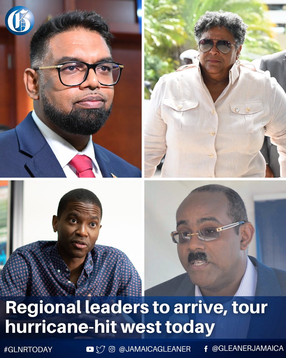 A team of Caribbean leaders, joined by officials from the Inter-American Development Bank, is expected to arrive in the island this morning to tour hurricane-ravaged communities in western Jamaica today.

Read more: jamaica-gleaner.com/article/lead-s…