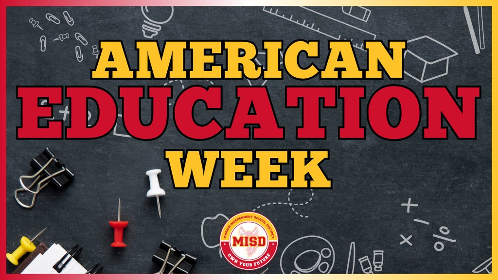 Today marks the start of American Education Week! 🎉

Thank you to our teachers, staff, students, families, and community members for creating a strong foundation for student success! #MISDInspire #MISDOwnYourFuture