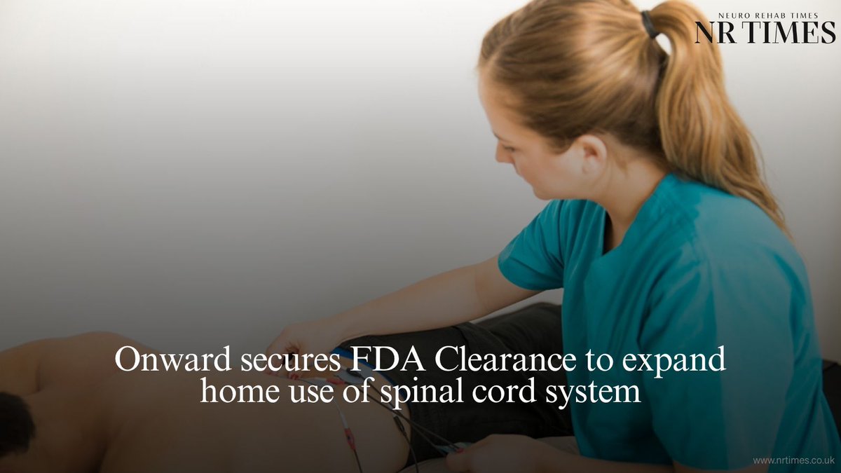 editorNRTimes's tweet image. Onward Medical has secured FDA 510(k) clearance expanding ARC-EX for home use, widening access to non-invasive spinal cord stimulation for people with upper-limb deficits after spinal cord injury. 

🔗 Full story: buff.ly/qJPyiCn 

#SpinalInjury #NeuroTech #Rehabilitation…