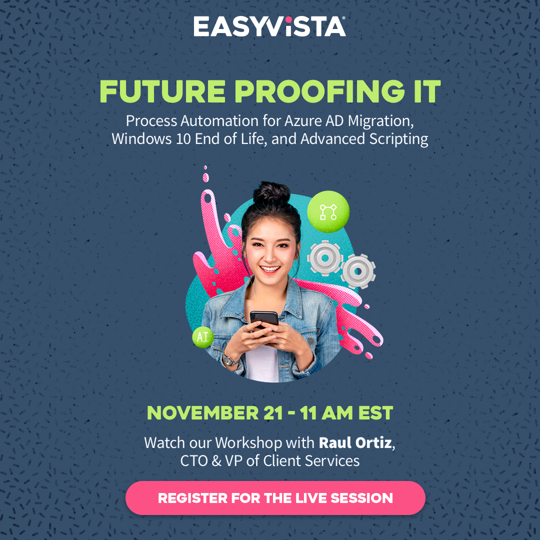 EasyVista's tweet image. The next wave of IT challenges demands smarter automation.
Join our upcoming webinar and reimagine how IT handles change with speed, intelligence &amp;amp; automation.

📅 Nov 21 | 11 AM ET | 16:00 GMT
Don’t miss out: bit.ly/4hZiZYk

#ProcessAutomation #ITOperations