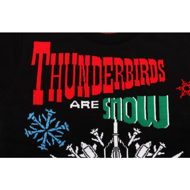 RetroToGo's tweet image. Not a new idea, but the Thunderbirds Are Snow Christmas Jumper is a new design for 2025 if you want to show your love for the cult classic in the office or on the big day. bit.ly/4pdnAbv