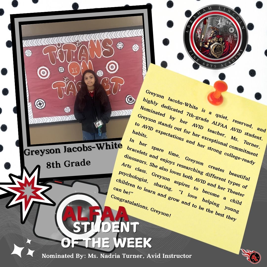 2/4
CONGRATULATIONS to our Students of the Week for November 10-14, 2025
ALL 15 campuses sent in submissions!!
#SwipeForMore
#PAISDStudentAmbassadors
#PAISDProud
#SOTW