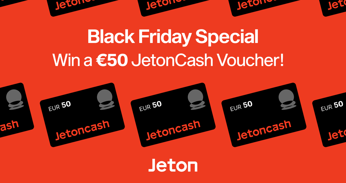 Want a head start on your Black Friday list?

Follow Jeton, like our last 10 posts on X, and tag a friend for a chance to win a €50 JetonCash voucher.

*Two winners announced on 24 November under this thread via replies.