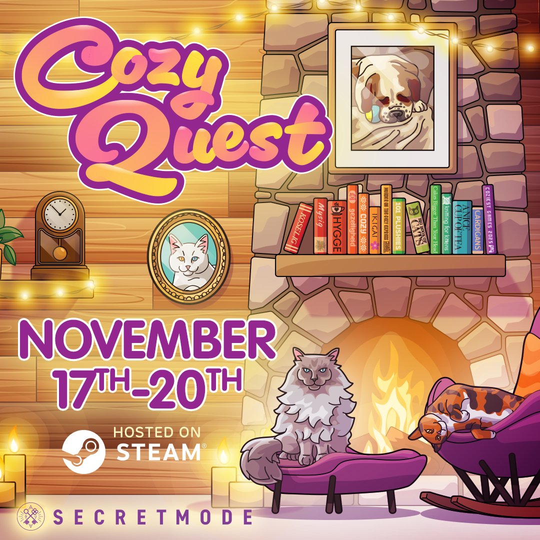 Cozy Quest is happening, and Tavern Keeper's open for cozy business! 🤩 We're featured until the 20th!