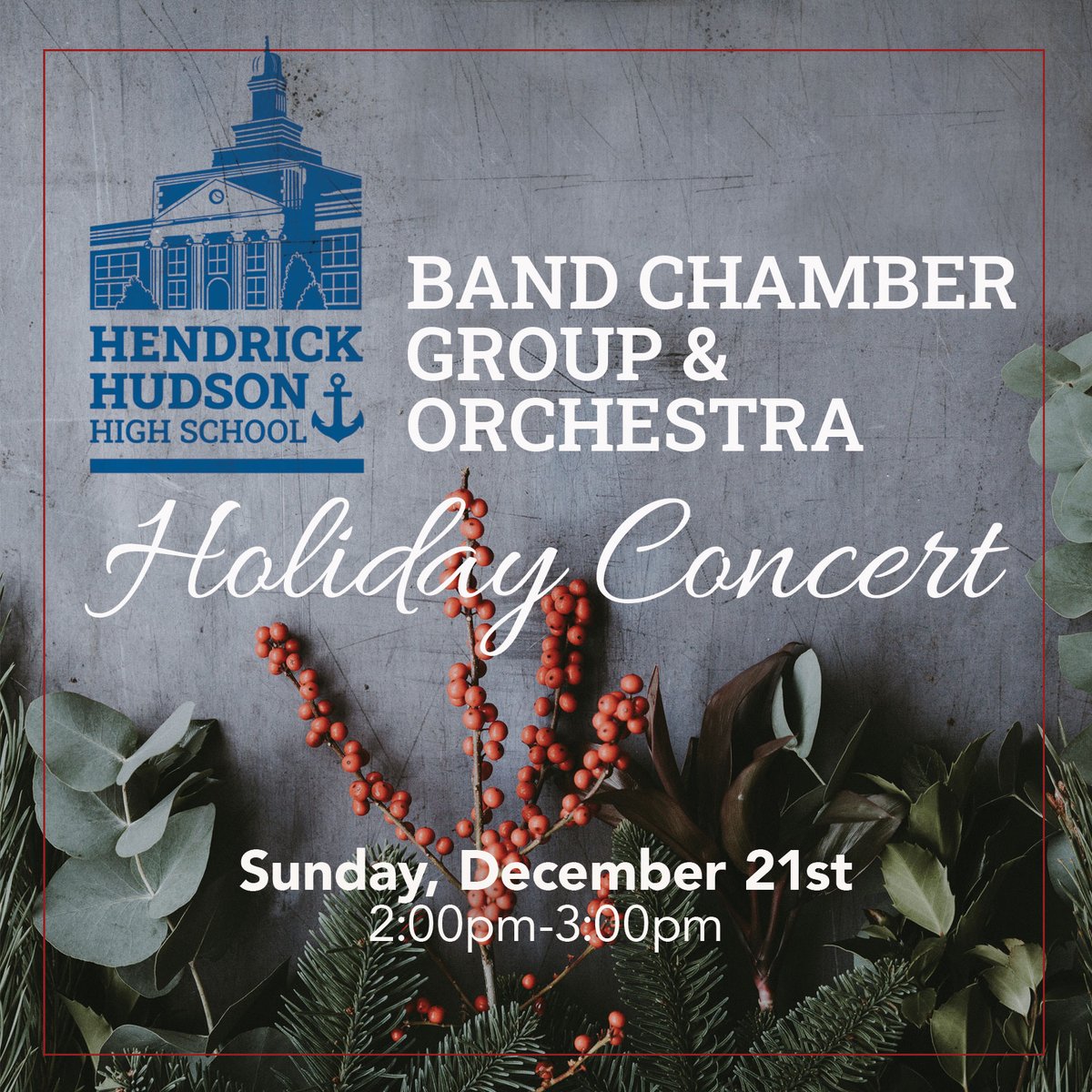 HenHudLibrary's tweet image. Join us for a concert of holiday favorites with the Hendrick Hudson Orchestra and Band Chamber Group under the direction of Ben Acrish &amp;amp; Lauren Morabito.

All are welcome to attend! No registration required.

#HHHS #orchestraholidayconcert #orchestra #hhfl #librariesrock