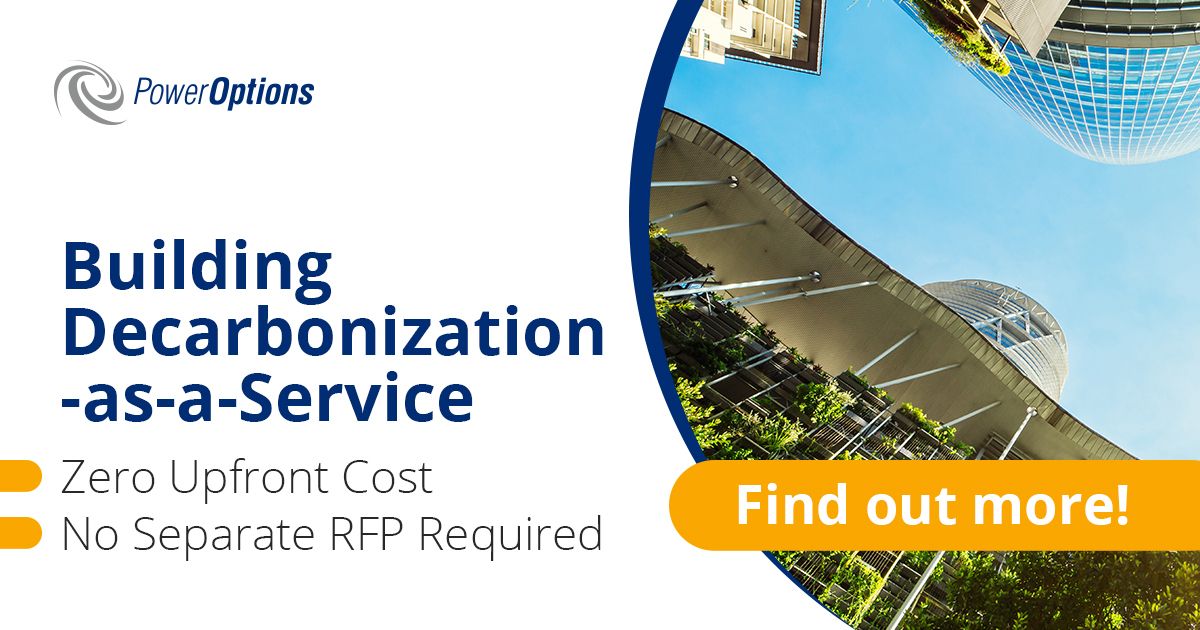 PowerOptions's tweet image. NEW: #BuildingDecarbonization as a Service from PowerOptions

Modernize facilities + reduce emissions at ZERO upfront cost, no RFP required.

Ready to save money, meet carbon deadlines, and more? Join the discussion on Nov 20👉🏼 poweroptions.org/webinar/buildi…