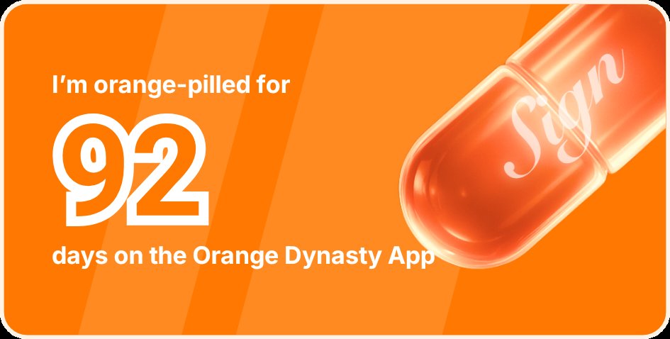 Signwander's tweet image. I've been Orange-Pilled and Seeing Signs for 92 days 👀🧡🐉.Join the app and be a better version of yourself!
orange.sign.global/app?user=G961P…