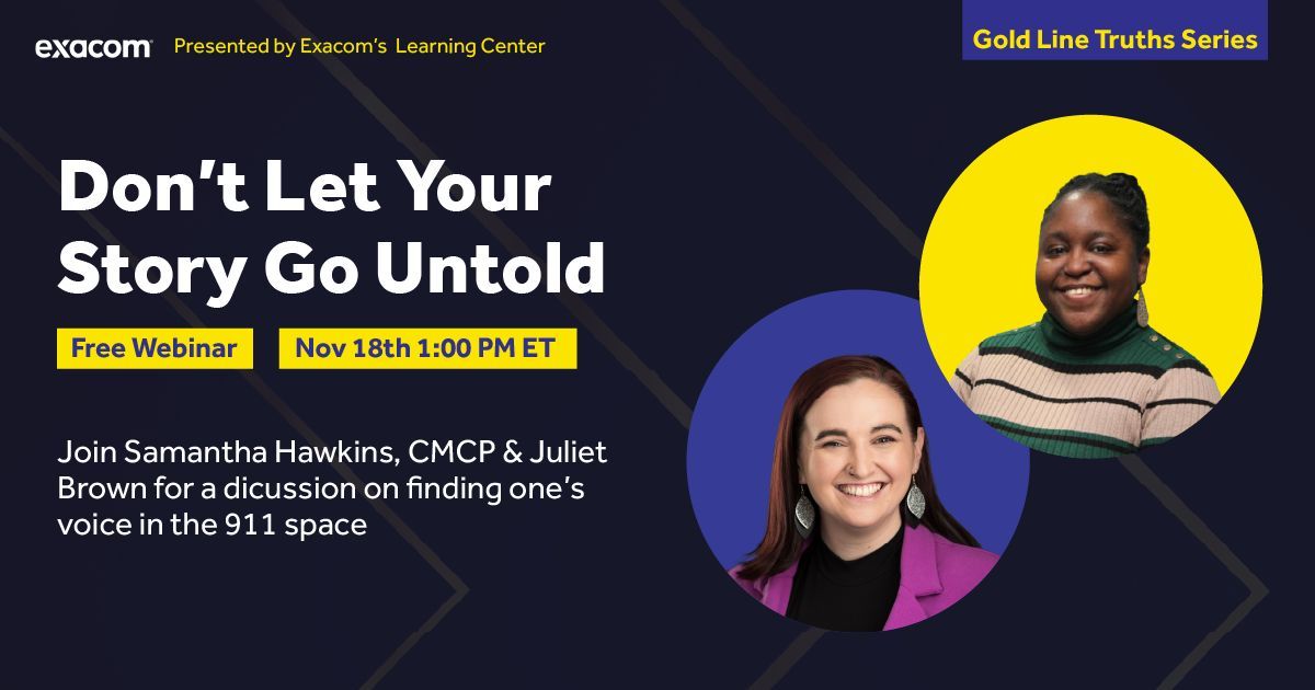 🚨 Last call! Don’t miss tomorrow’s free webinar:
“Don’t Let Your Story Go Untold” with Juliet Brown and Samantha Hawkins, CMCP

Tuesday, November 18 | 1:00 PM ET
Discover how to find your voice, own your story, and share it with confidence.

Register now: exacom.com/learning-cente…