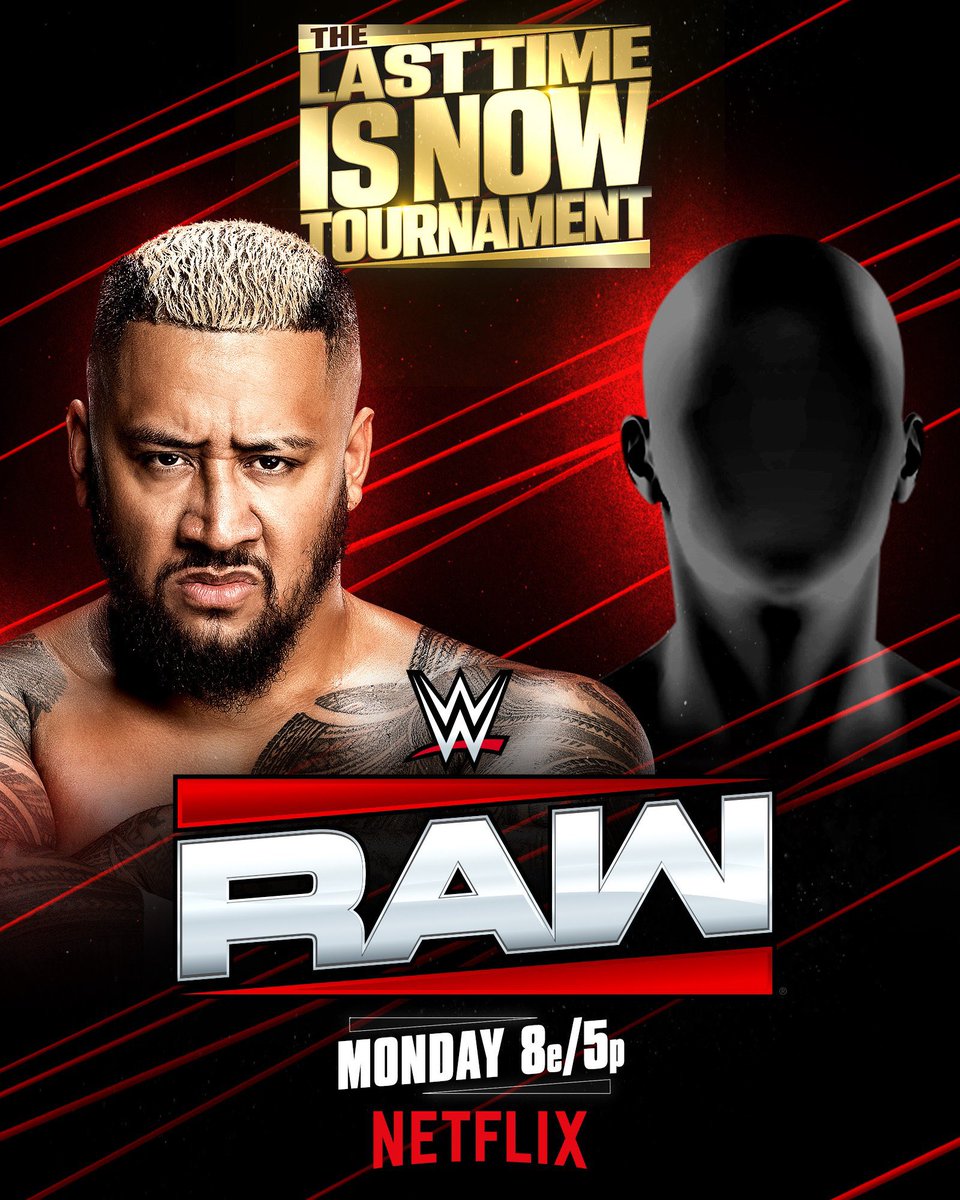 Fightful's tweet image. Advertised for #WWERAW  

- Gunther vs Je&apos;Von Evans - The Last Time is Now Tournament 
- Solo Sikoa vs a surprise opponent  - The Last Time is Now Tournament
- Maxxine Durpri vs Becky Lynch for the WWE Women&apos;s IC Championship 
- John Cena&apos;s final Raw appearance