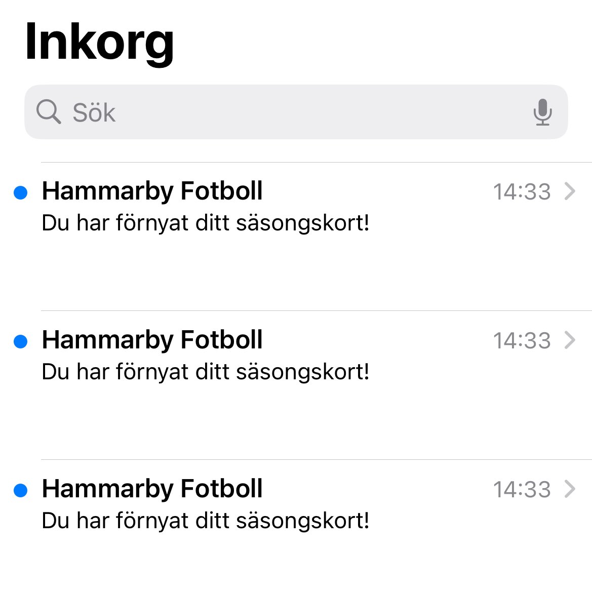 charlielarssoon's tweet image. Har fått 77 likadana mail om att jag förnyat, behöver jag dega 77 årskort nu? @hammarbyfotboll
