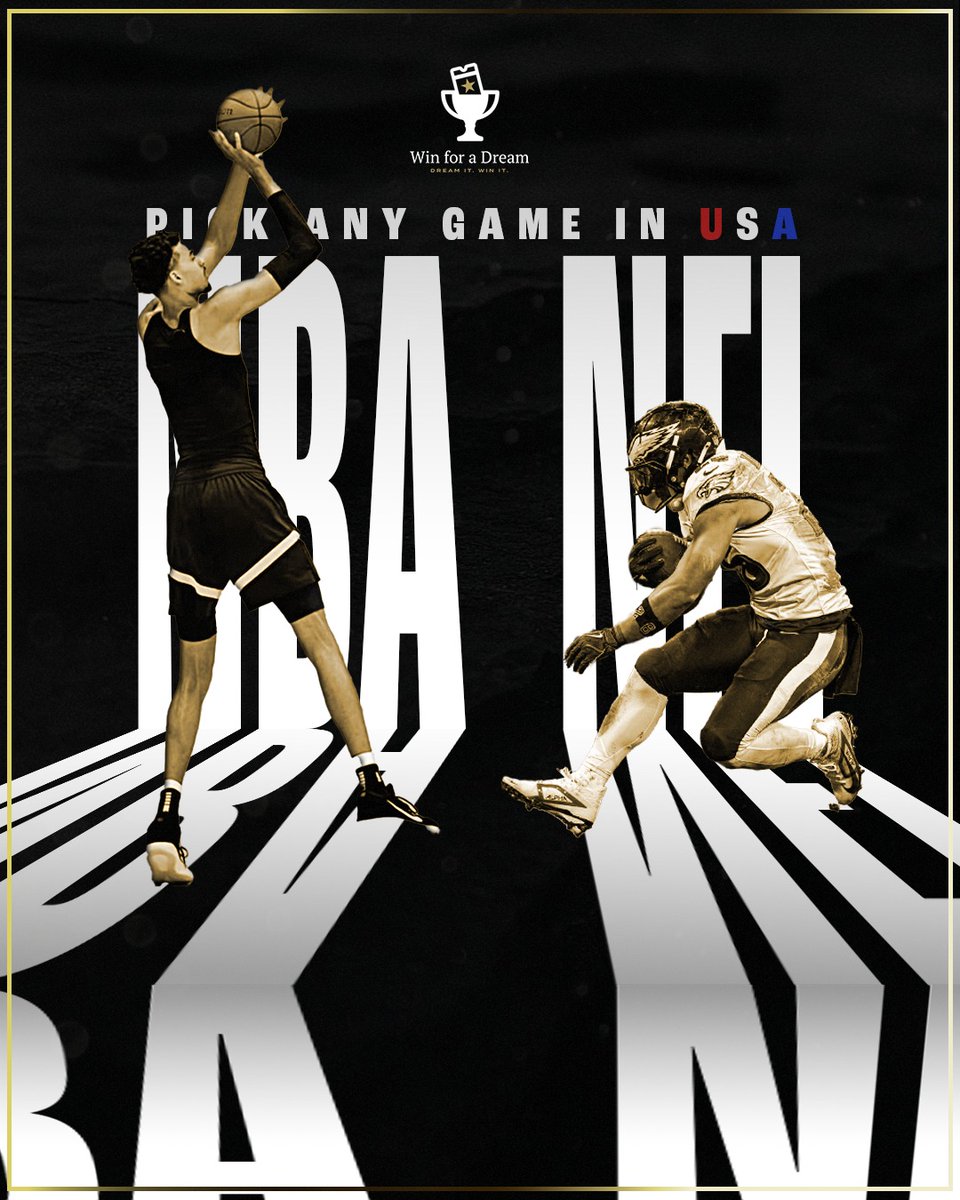 🇺🇸 Pick your moment. Pick your game.
NBA or NFL, anywhere in the USA.
Your dream experience starts here 🎫✨