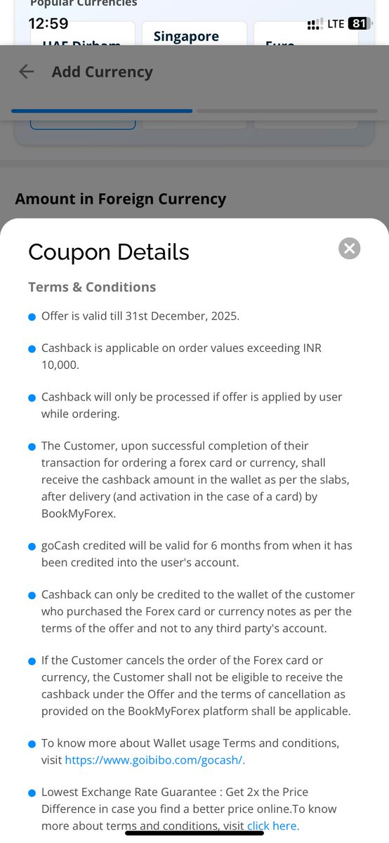 arpitp1994's tweet photo. #1 
Hi @goibibo @makemytrip @tripmoneymmt @GoibiboSupport @makemytripcare 

I’m posting on behalf of my father Brij Kishore Palod He booked forex on 03 Oct 2025 Order ID FX69****6287 and got ₹7500 GoCash as per your offer

But while booking flights he can use only ₹150 GoCash https://t.co/5lodgCeROu