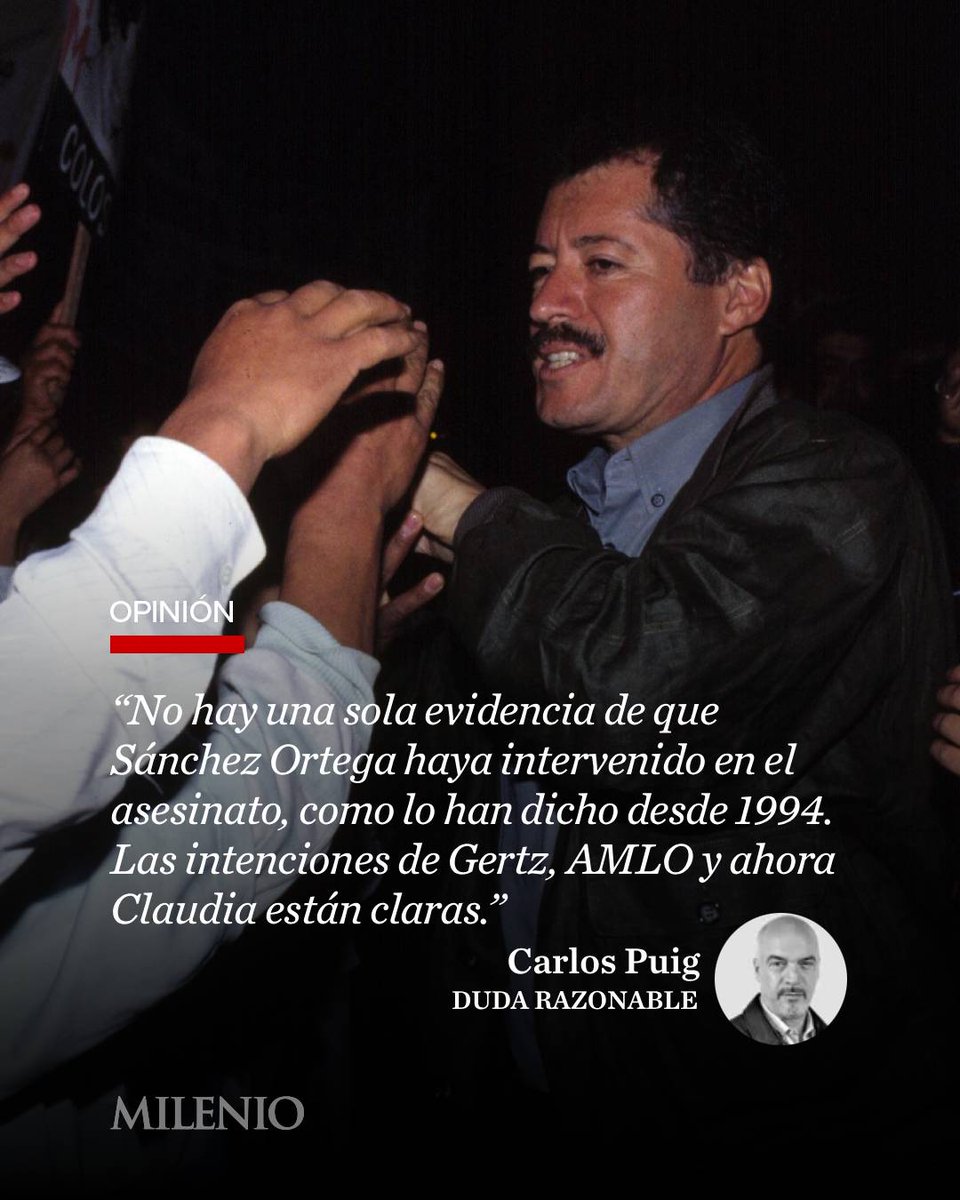 #DudaRazonable | “En todos estos años de repente me da por preguntar a amigos, conocidos, compañeros de trabajo, parientes quién creen que mató a Colosio. Me sobran dedos de una mano para contar a quienes creen que fue Aburto solo. Más allá de cualquier evidencia.”

🖋️ Lee la
