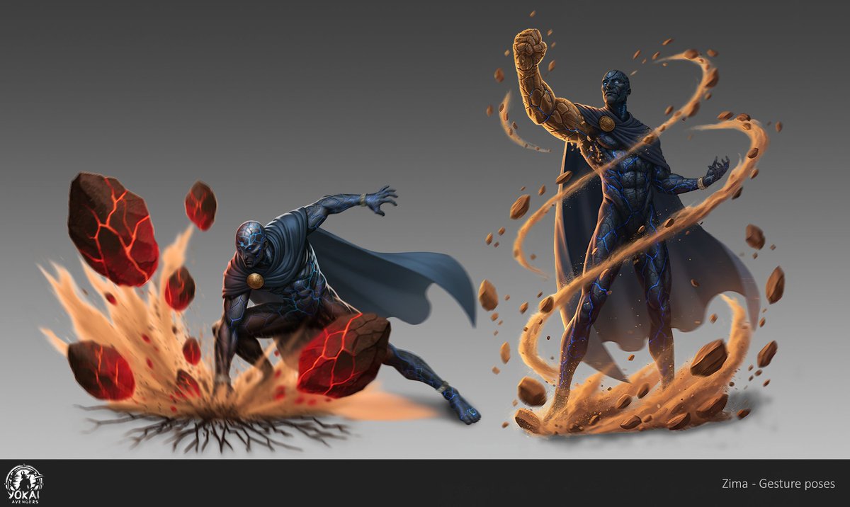 YokaiAvengers's tweet image. We’ve officially finished his gesture pose step. 🔥⚔️