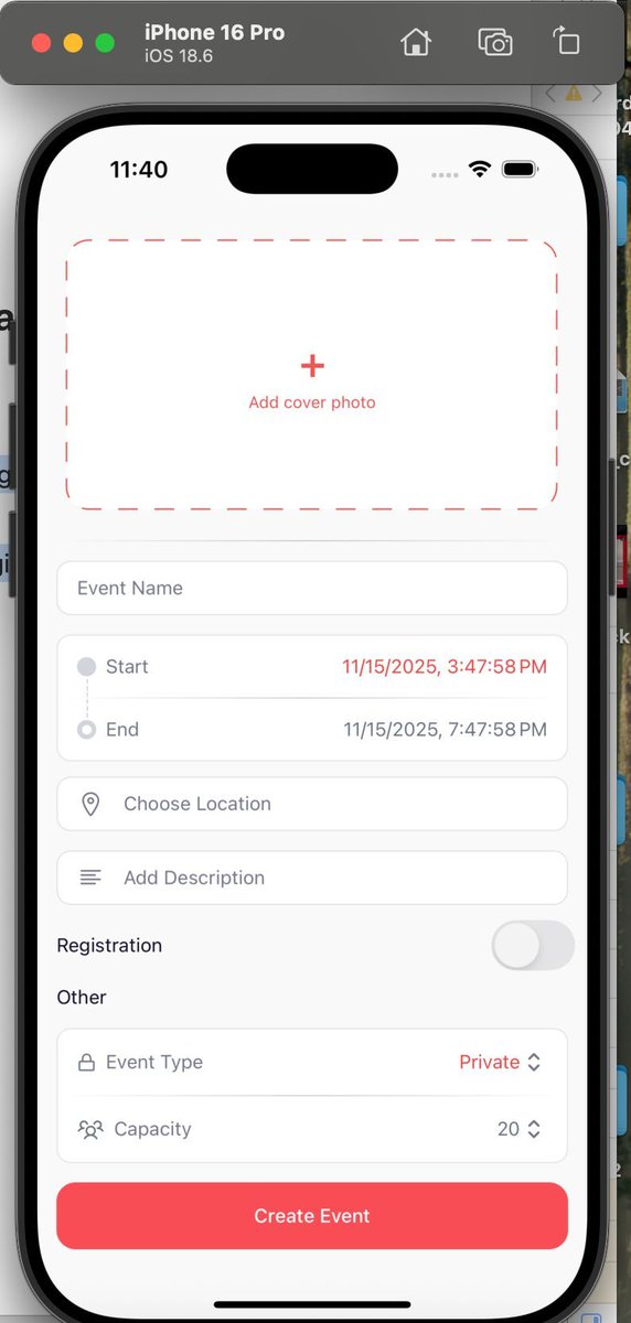 VishnuJ2303's tweet image. **State management architecture**:

- Uses FormContext (React Context) for centralized form state

- Manages event data: name, description, location, dates, capacity, questions, payment setup

- Integrates with useEventCreation hook for API calls and event creation logic