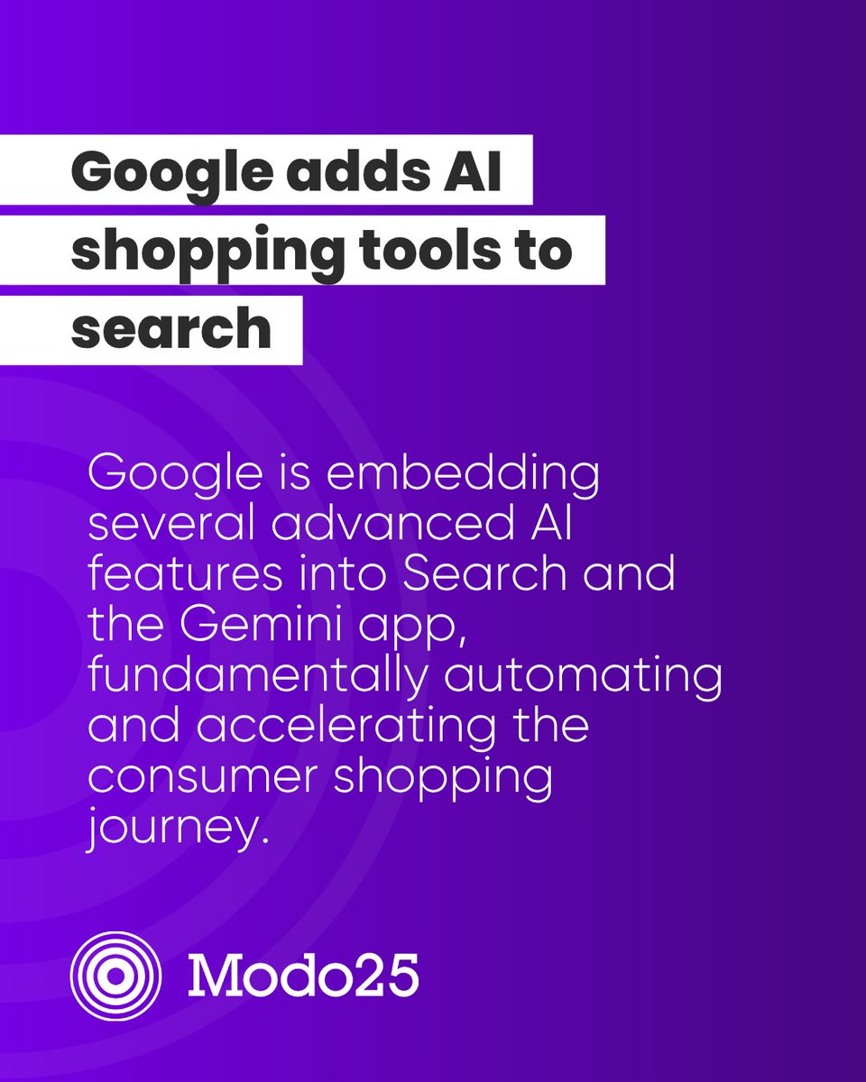 InModo25's tweet image. In this week&apos;s digital news:

💰 Google introduces a total budget campaign within PMax
🤖 Will AI mean better adverts?
💻 AIO’s massive impact on Google CTR
🛍️ Google adds AI shopping tools to search

And more… hubs.la/Q03Tw34l0