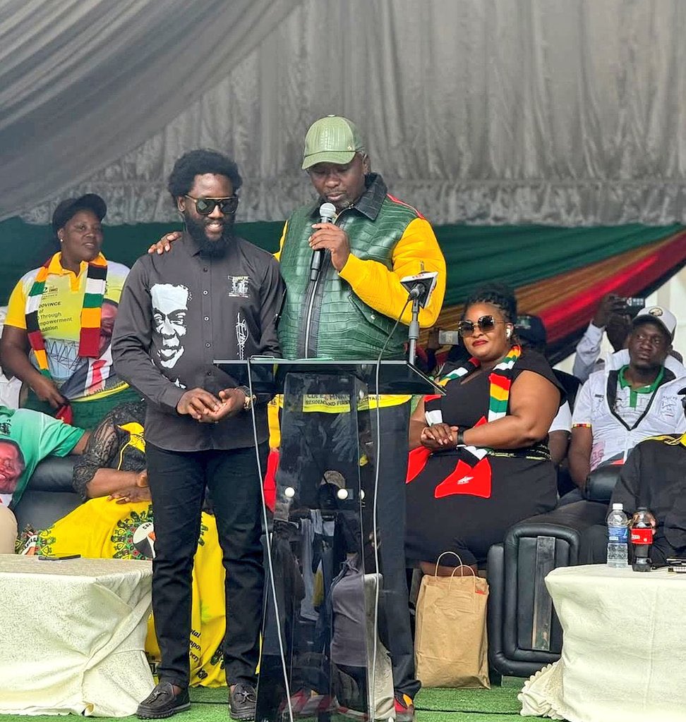 So these two drive Bentleys and wear million-dollar watches to encourage poor Zimbabweans to vote ZANU-PF. They are the only beneficiaries of ZANU's rigged elections. Open your eyes, comrades.