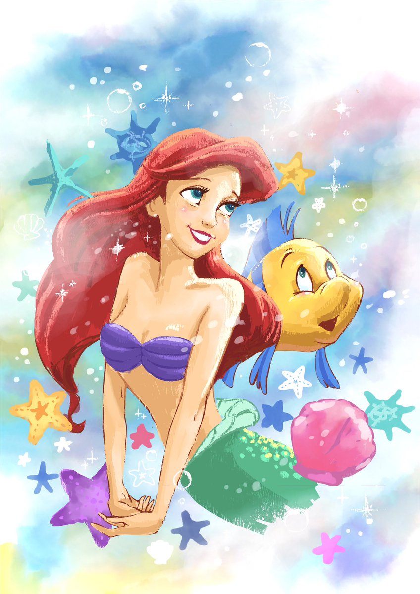 今日はアリエルの日だったのね！
※過去絵