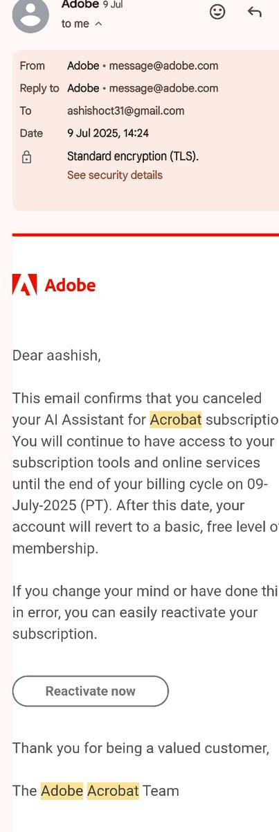 AmanAashishoct's tweet photo. @ICICIBank_Care @ICICIBank @RBI @NCPAHQIndia @FinMinIndia @CrpcIN 
This is how low ICICI Bank can stoop. Being charged fraudulently for monthly subscription of @Adobe  which I hv already cancelled in July before the end of free period. 
No response yet after multiple mail &amp; call https://t.co/9ncPIPels6