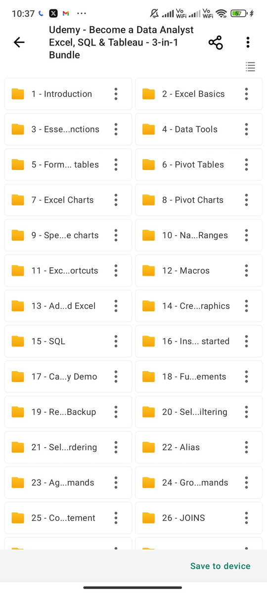 Data Analytics from Zero to Expert

A Udemy Complete Paid Course for Free for 24 Hours
Applicable for First 500 People

This Free Course Covers:
- Excel
- SQL
- Python
- R

Like , Retweet &amp; Reply "Data" to get it for free

Must be following me so that I DM you