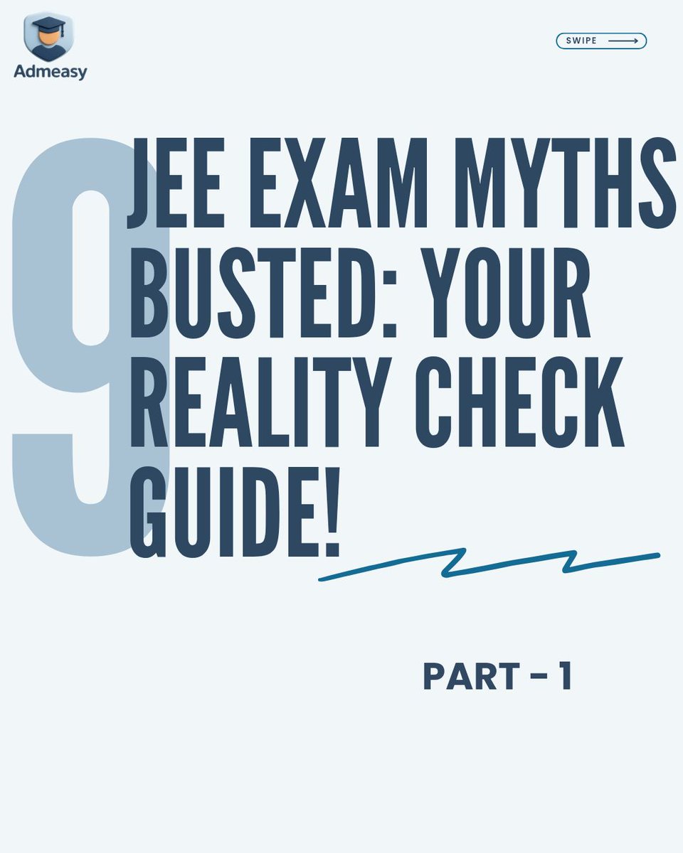 admeasy_in's tweet image. Are you studying effectively or just studying hard? 🤔
We&apos;re debunking the biggest misconceptions about the JEE, from cramming to coaching.
Prioritize focus and strategy over long, unproductive hours.
#JEETips #RealityCheck #Admeasys