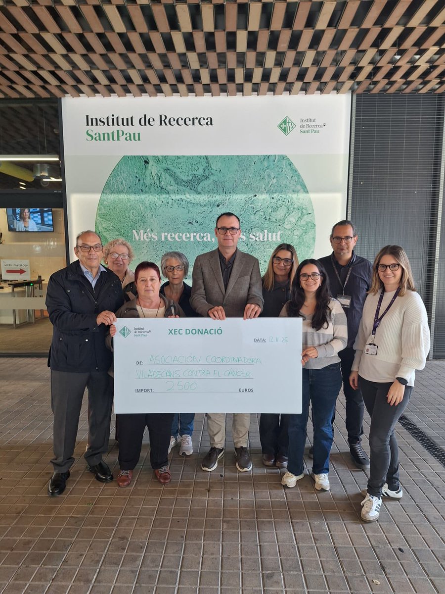 PharmaEpigenLab's tweet image. Juntos por una cura 💛
Queremos agradecer a la Asociación Coordinadora Viladecans contra el Cáncer por su generosa donación de 2.500 € para la investigación del #CADASIL. Su apoyo nos acerca un paso más a avanzar contra esta enfermedad. @CadasilEspana @HospitalSantPau @IRSantPau