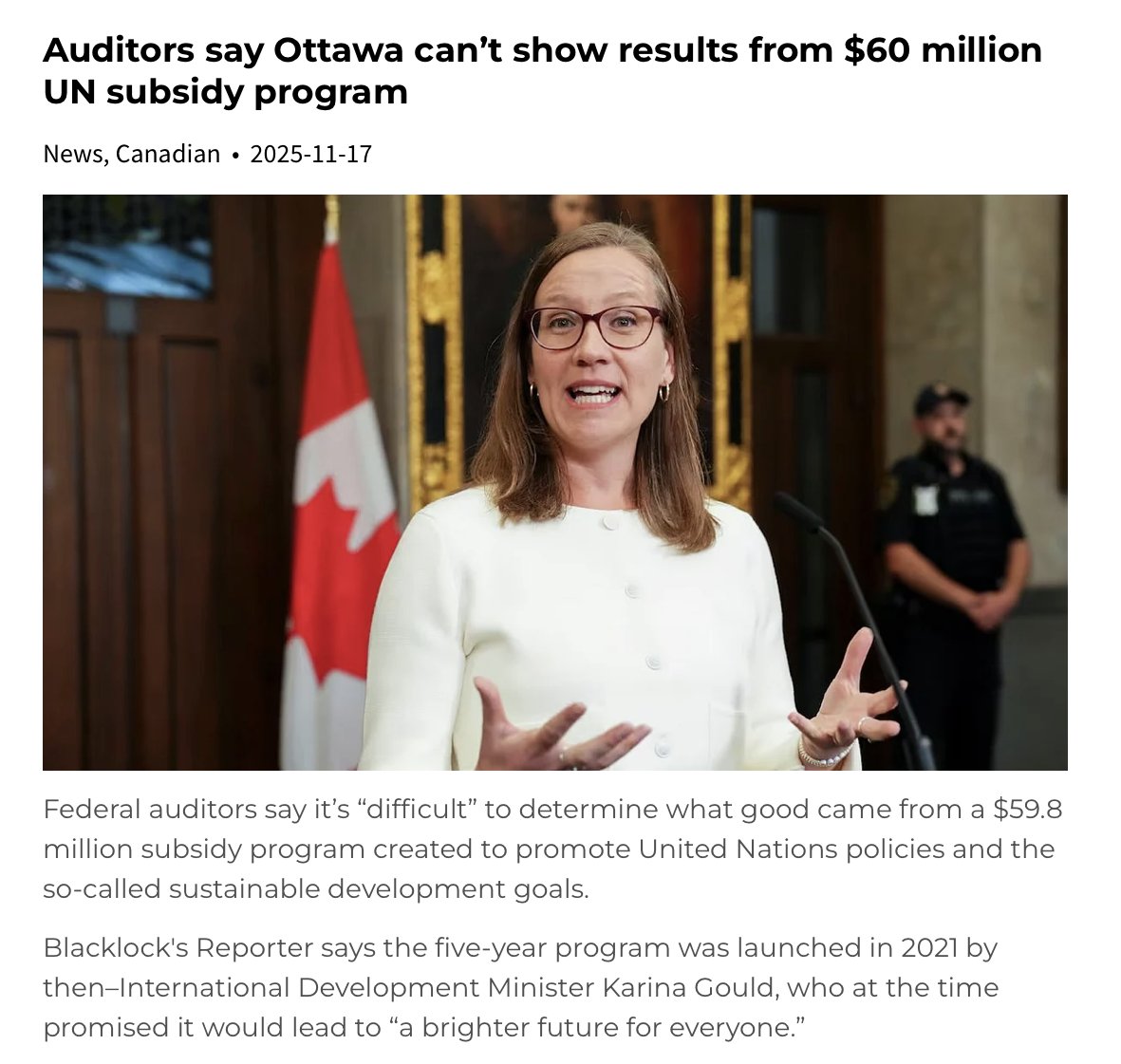 PaulMitchell_AB's tweet image. To the surprise of nobody...

Another Ottawa-funded globalist UN program was a money-sucking black hole for taxpayer dollars.