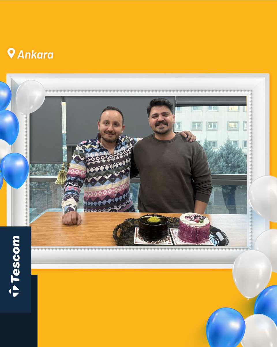 TESCOM_UPS's tweet image. Kasım doğumlu, Tescom aile üyelerinin doğum günleri kutlu olsun. 🥳 🎂

Arkadaşlarımıza nice sağlıklı, mutlu ve güzel yeni yaşlar diliyoruz.

#TESCOM #tescom #doğumgünü #doğumgünüpastası