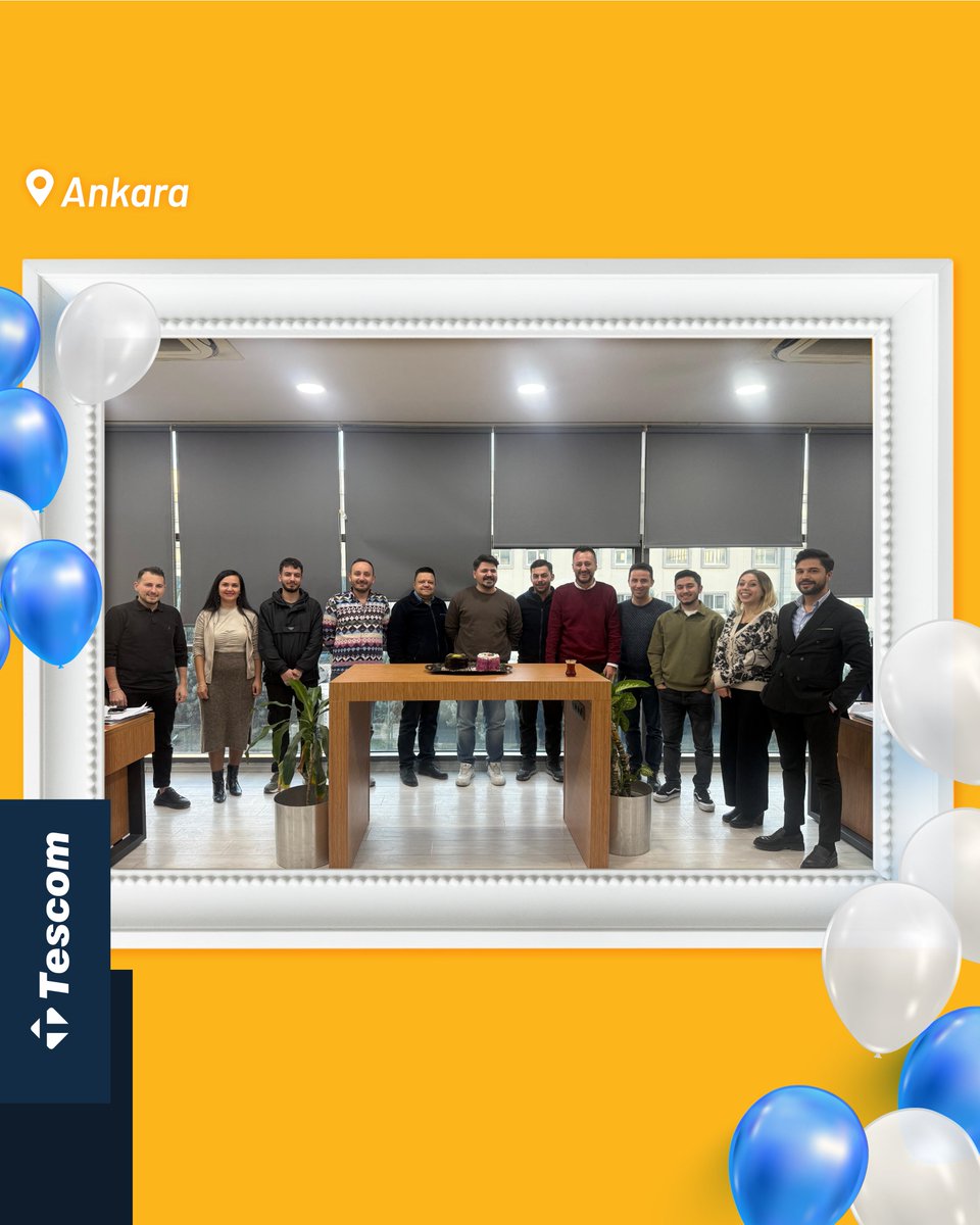 TESCOM_UPS's tweet image. Kasım doğumlu, Tescom aile üyelerinin doğum günleri kutlu olsun. 🥳 🎂

Arkadaşlarımıza nice sağlıklı, mutlu ve güzel yeni yaşlar diliyoruz.

#TESCOM #tescom #doğumgünü #doğumgünüpastası