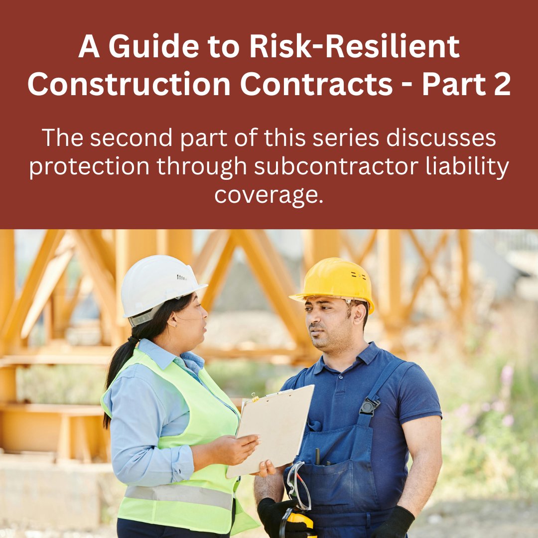 RueInsurance's tweet image. In part two of our series "A Guide to Risk-Resilient Contracts," we focus on tailoring insurance coverage to protect your business from coverage gaps arising from your subcontractors’ Commercial General Liability policies. #insurance #businessinsurance

rueinsurance.com/blog/a-guide-t…
