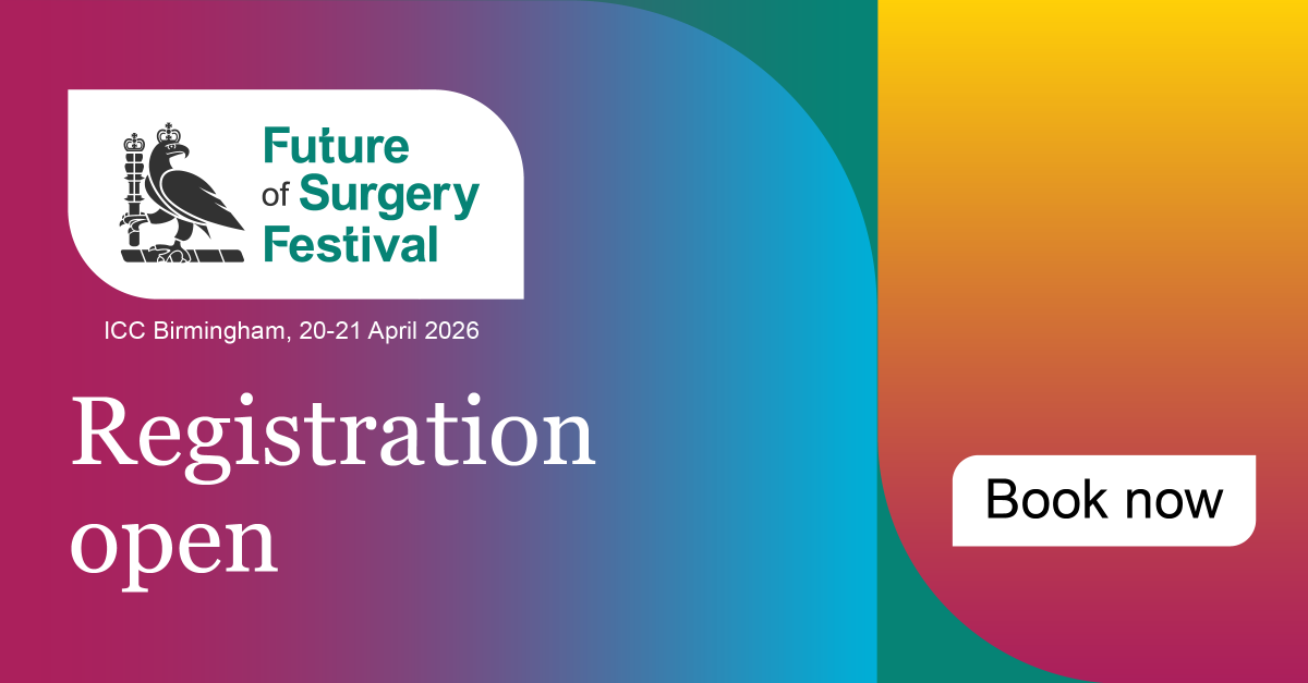 RCSnews's tweet photo. Excited to see what comes next in surgery?

Mark your calendars for 20–21 April 2026 in Birmingham and join 1,000+ of your peers ready to celebrate the future of surgery at our Future of Surgery Festival 🙌

Book now to save up to £100: https://t.co/z0r89oaxrL   
#FOSF26 https://t.co/baeFumMqVd